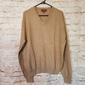 Tasso Elba Textured Knit Silk Cashmere Sweater